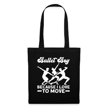 Ballet Dancers Boys Dancing Funny Ballet - Tote Bag - black - Front