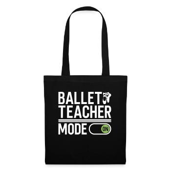 Mode professeur de ballet activé - Ballet Dancer - Sac en tissu - noir - Devant