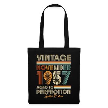 Vintage Aged To Perfection November 1957 - Tote Bag - black - Front