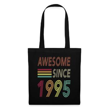 Awesome since 1995 - Stoffbeutel - Schwarz - Vorne