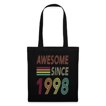 Awesome since 1998 - Stoffbeutel - Schwarz - Vorne