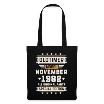Classic Car November 1982 Birthday Gift - Tote Bag - black - Front