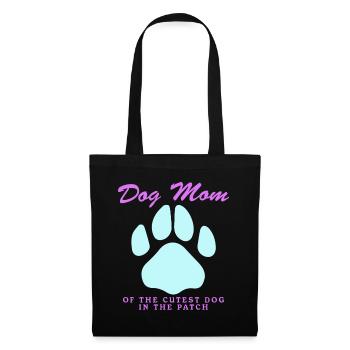 Chiens Maman Maîtresse Chien Propriétaire Cadeau - Sac en tissu - noir - Devant