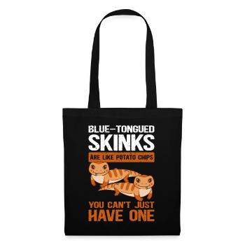 Bluetongued Skink Blue Tongued Skink Gift - Tote Bag - black - Front