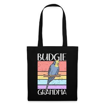 Budgerigar Grandma | Budgerigars Gift - Tote Bag - black - Front
