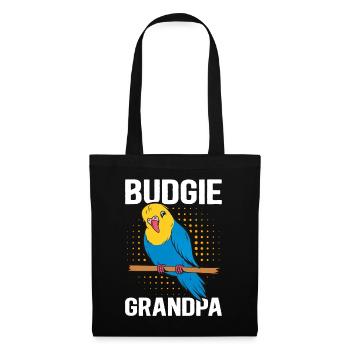 Budgerigar Grandpa Budgerigars Gift - Tote Bag - black - Front