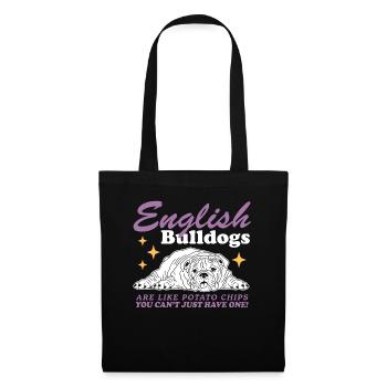 English Bulldog Dog English Bulldog Gift - Tote Bag - black - Front