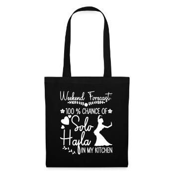 Solo-Hafla dans ma cuisine - danseuse du ventre - Sac en tissu - noir - Devant