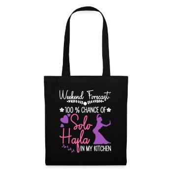 Solo-Hafla dans ma cuisine - danseuse du ventre - Sac en tissu - noir - Devant