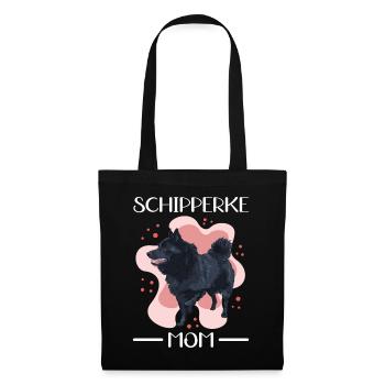 Schipperke Maman Propriétaire de Chien Propriétaire Chien Cadeau - Sac en tissu - noir - Devant
