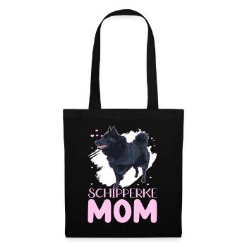 Schipperke Mom Dog Mama Dog Owner Cadeau - Sac en tissu - noir - Devant