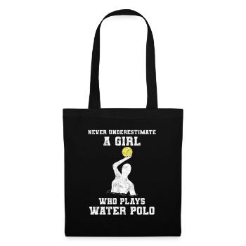 Never Underestimate A Girl Who Plays Water Polo - Tote Bag - black - Front