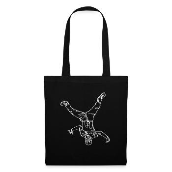 Breakdancing Breakdancer Break Dance Oneline Art - Tote Bag - black - Front