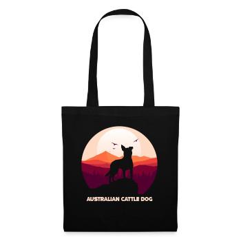 Bouvier australien - Sac en tissu - noir - Devant