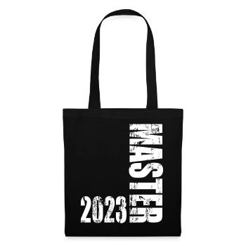 Master Abschluss 2023 Vintage Design - Stoffbeutel - Schwarz - Vorne
