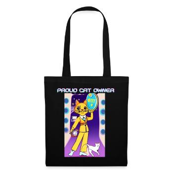 Proud Cat Owner - Stoffbeutel - Schwarz - Vorne