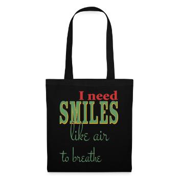 I need a smile like air to - positive - Tote Bag - black - Front