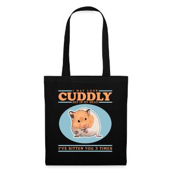 Hamster Dwarf Hamster Golden Hamster Gift - Tote Bag - black - Front