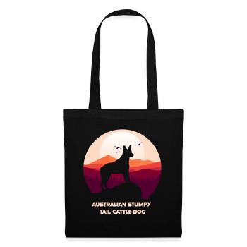Australian Stumpy Tail Cattle Dog - Stoffbeutel - Schwarz - Vorne