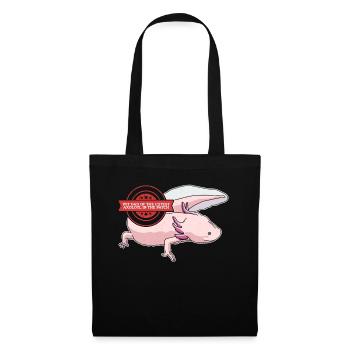 Axolotl Papa Amphibien à queue Le cadeau d’Axolotl - Sac en tissu - noir - Devant