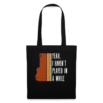 Guitare acoustique Guitariste Guitariste Guitariste Drôle - Sac en tissu - noir - Devant