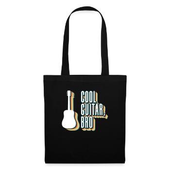 Coole Gitarre, Bro - Akustikgitarre - Stoffbeutel - Schwarz - Vorne