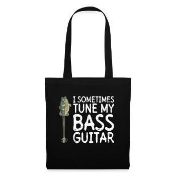 I sometimes tune my bass guitar guitarist - Tote Bag - black - Front