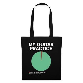 My Guitar Practice - Guitariste Electrique - Sac en tissu - noir - Devant