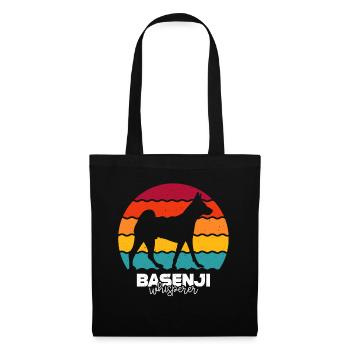 Basenji - Stoffbeutel - Schwarz - Vorne