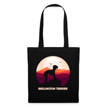 Bedlington Terrier - Tote Bag - black - Front