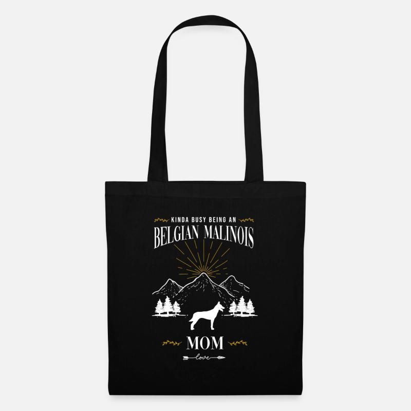 Berger Belge Malinois - Sac en tissu - noir