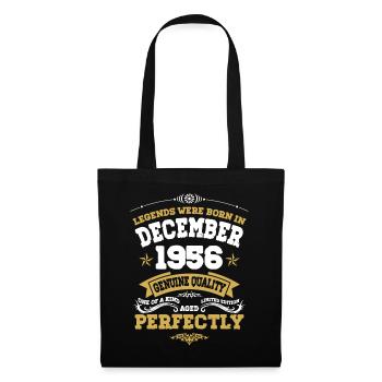Millésime vieilli parfaitement décembre 1956 - Sac en tissu - noir - Devant