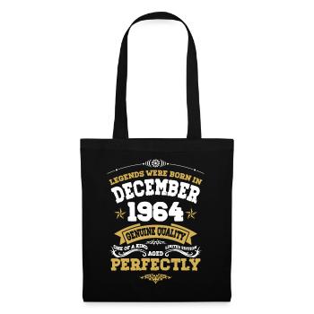 Millésime vieilli parfaitement décembre 1964 - Sac en tissu - noir - Devant