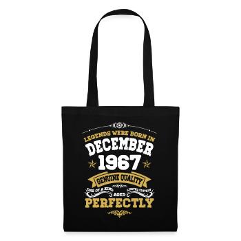 Millésime parfaitement vieilli décembre 1967 - Sac en tissu - noir - Devant