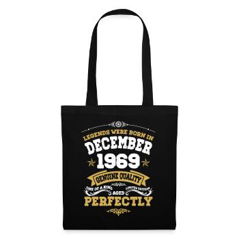 Millésime parfaitement vieilli décembre 1969 - Sac en tissu - noir - Devant