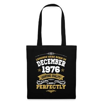 Millésime vieilli parfaitement décembre 1976 - Sac en tissu - noir - Devant