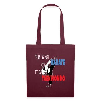 C’est le Taekwondo Cool Arts Martiaux Coréens - Sac en tissu - bordeaux - Devant