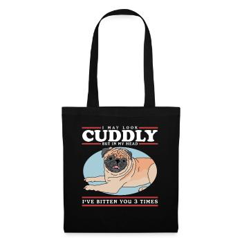 Pug Dogs Dog Owner Dog Owner Gift - Tote Bag - black - Front