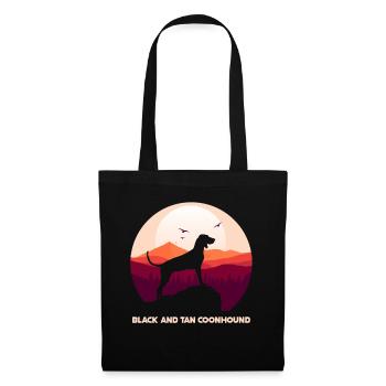 Black and Tan Coonhound - Tote Bag - black - Front