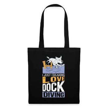 Dock Diving Dog Dog Owner Dog Sports Gift - Tote Bag - black - Front