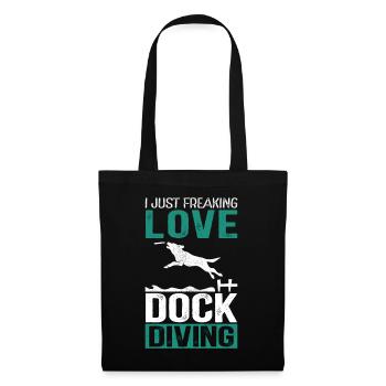 Dock Diving Dogs Dog Sports Dog Owner Gift - Tote Bag - black - Front