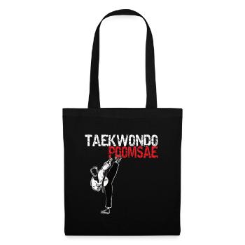 Cool Taekwondo Poomsae Blackbelt Uniform - Stoffbeutel - Schwarz - Vorne