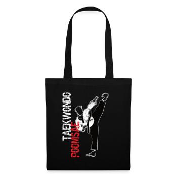 Cool Taekwondo Poomsae Blackbelt Uniform - Stoffbeutel - Schwarz - Vorne