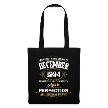Born December 1994 Birthday Gift - Tote Bag - black - Front