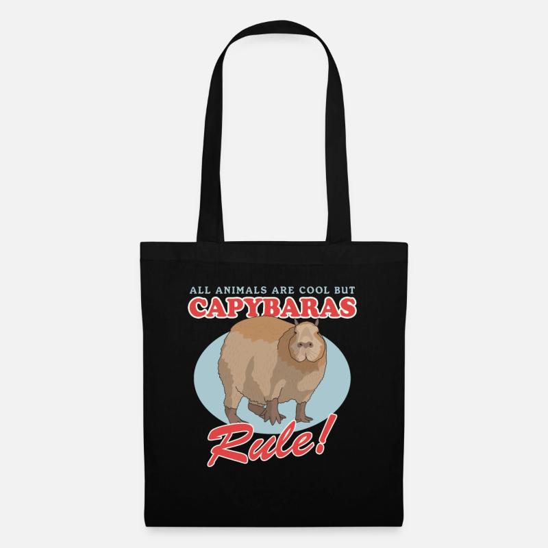 Capybaras Capybara Capybara Gift - Tote Bag - black