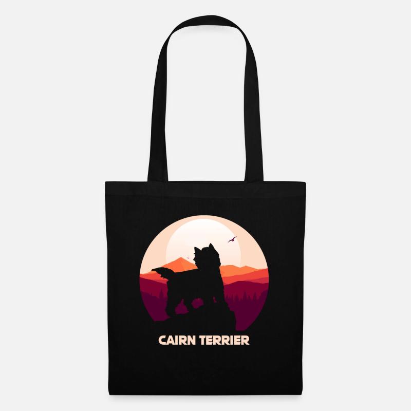 Cairn Terrier - Stoffbeutel - Schwarz