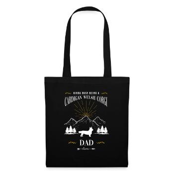 Cardigan Welsh Corgi - Sac en tissu - noir - Devant