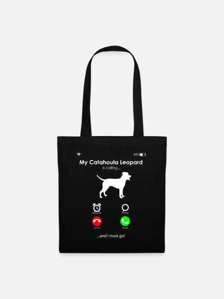 Louisiana Catahoula Leopard Dog - Stoffbeutel - Schwarz