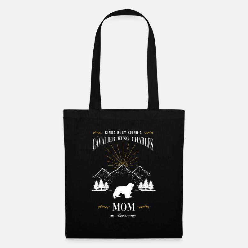 Cavalier King Charles Spaniel Geschenk - Stoffbeutel - Schwarz