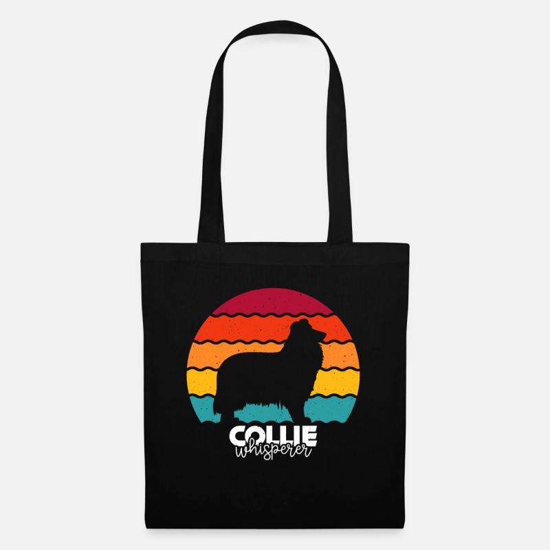 Collie - Stoffbeutel - Schwarz